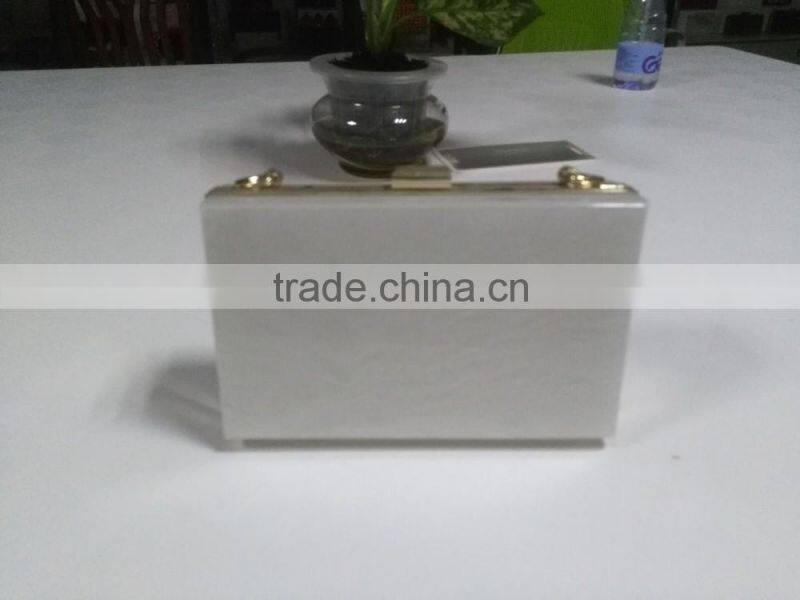 Elegant Acrylic Pure Color Bags for Ladies