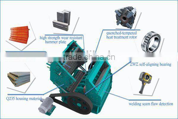 High efficiency impact crusher for mining and metallurgy