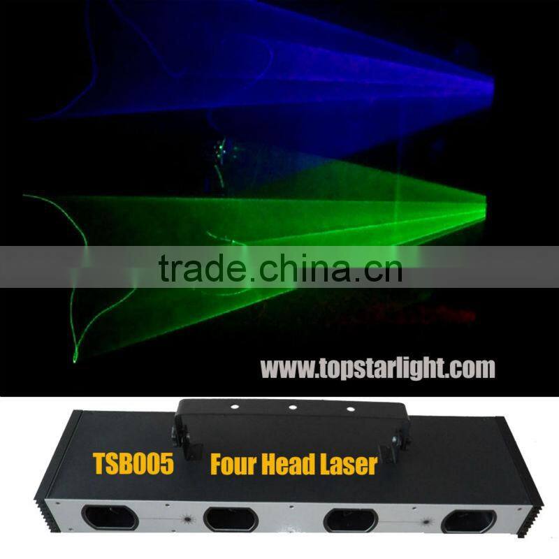 Four head RGB or RGBY or RGB+UV color laser/laser disco effect light
