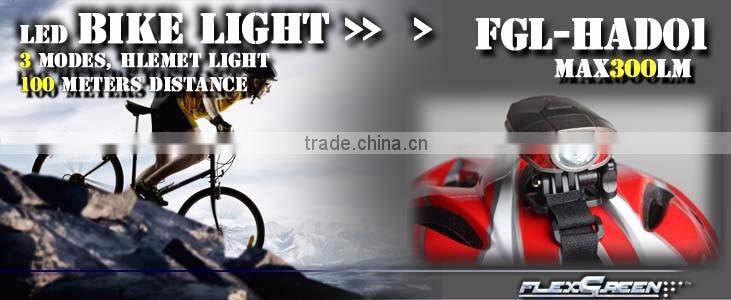 USB rechargeable 1200 mAh XPE 4w led helmet light
