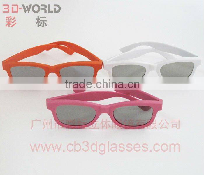 plastic real d 3D glasses for cinema