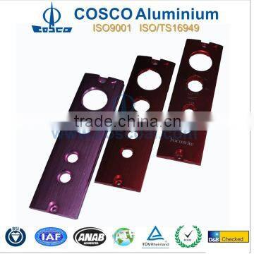 CNC high precision machined aluminium control panel for audio