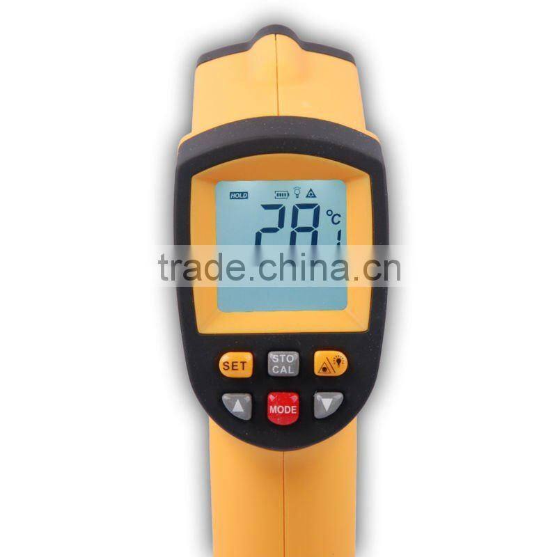 12:1 Non-contact Pyrometer -50~900 C -58~1652 F 0.1~1EM IR Infrared Thermometer