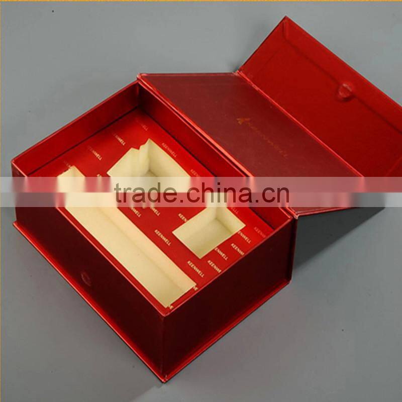 Hard paper folding box magnetic packaging box