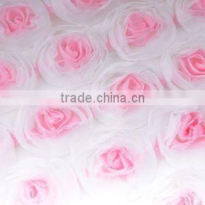 Hot sales flower sequin embroidery fabric for wedding dress