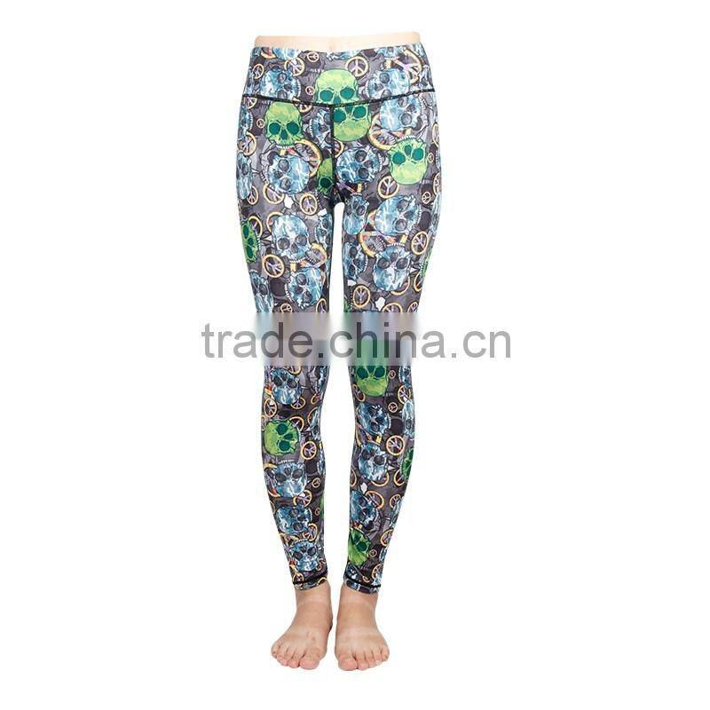 High quality yoga pants women sexy gym sports tights pritting ladies fitness leggings