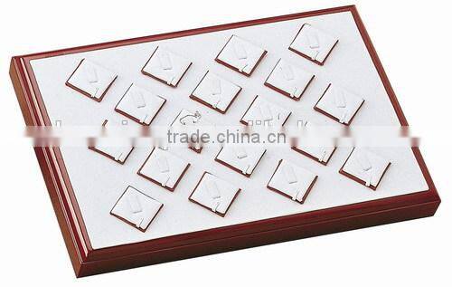 Custom Wooden Jewelry Showing Tray for Jewelry Shops, rings display tray