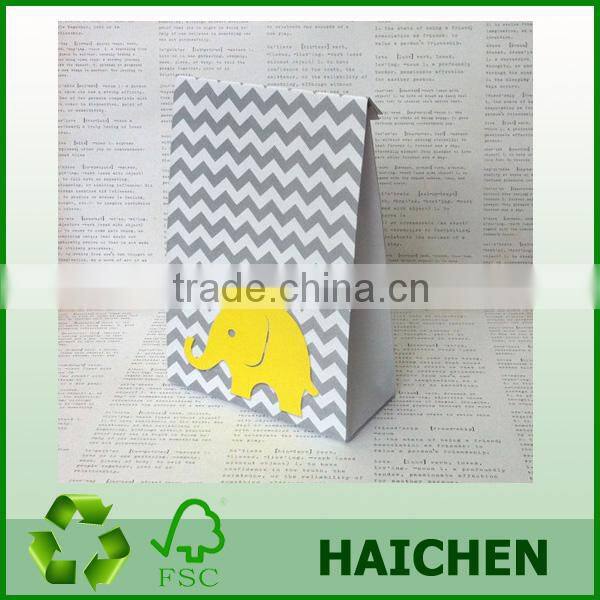 Cheap Yellow Elephant customized paper gift bag