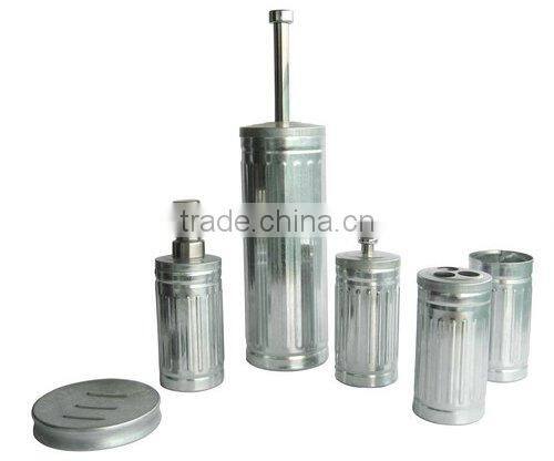 round shape Galvanized Toilet Brush set