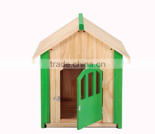 2016 wood pet house dog house with safe lock