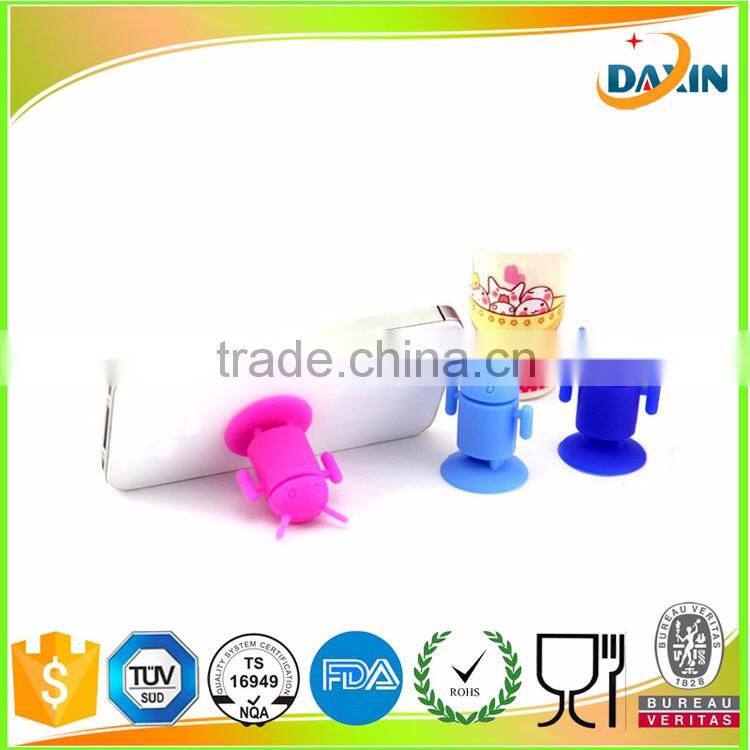 cute animal shape silicone phone sucker/pig phone holder