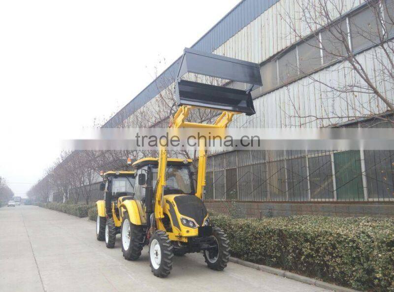 65HP QLN654 Tractor with Front End Loader and backhoe, tractor backhoe loader