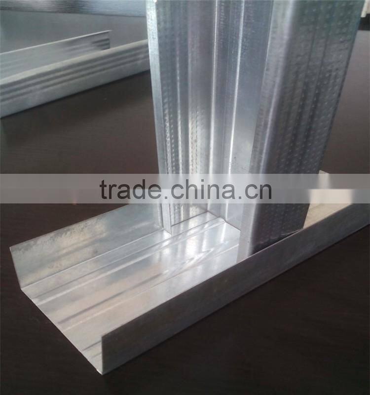 High quality galvanized drywall light steel frame/ Metal Stud and Track