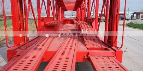 Double axles 6-32units frame structure car truck trailer for vehicle carrier