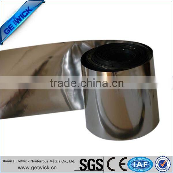 High purity 99.95% niobium foil