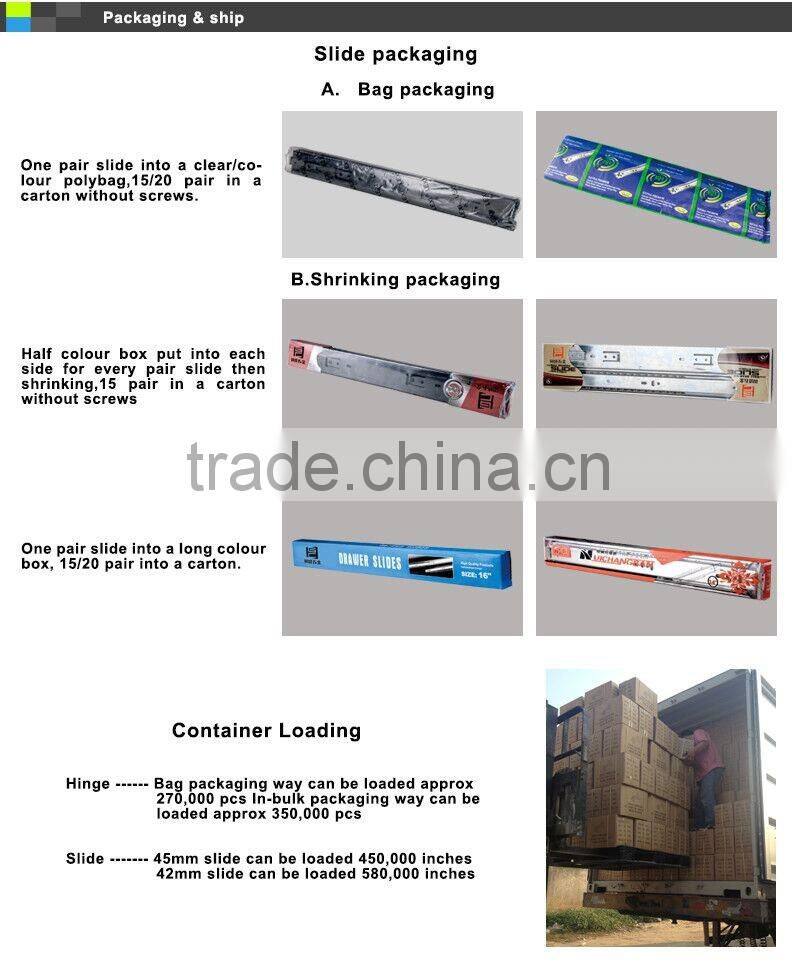Good sell hettich soft close drawer slide