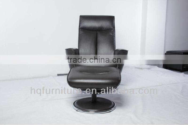 HQ-6026 new design black leather recliner chair / relax chair / living room furniture