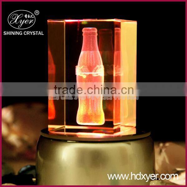 3d laser crystal light base