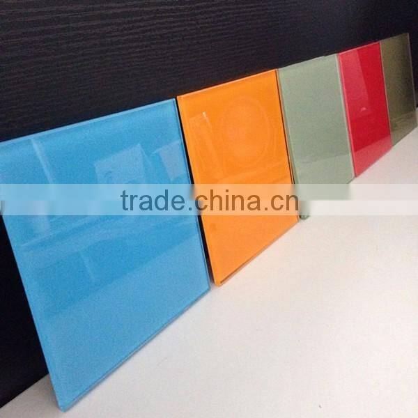 Colorful silk screen printing glass