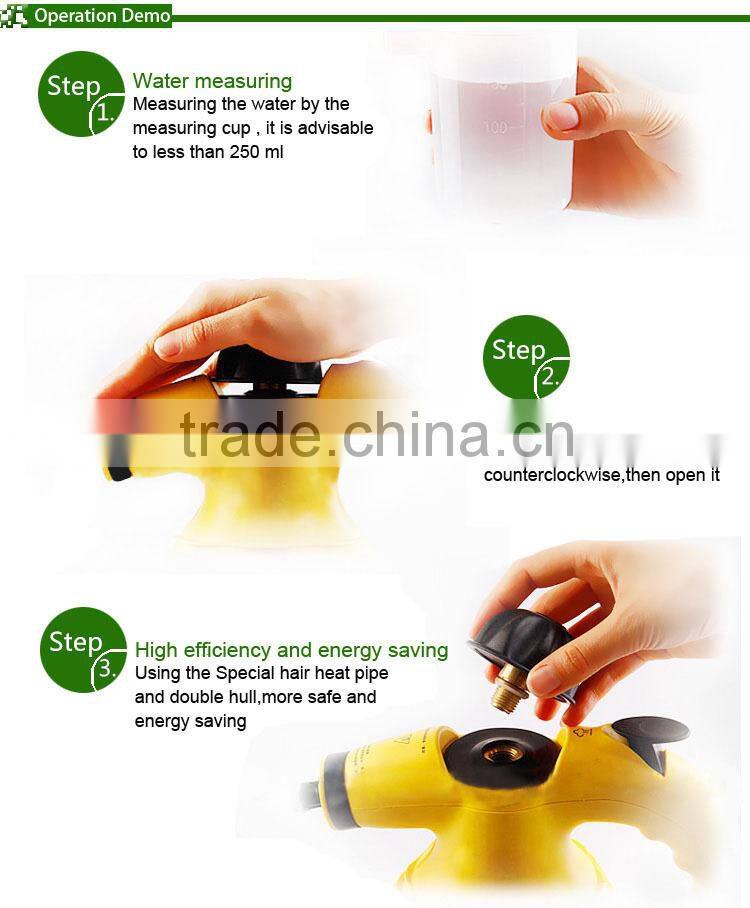 3.2bar steam cleaner with 9 parts