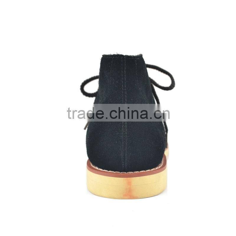 Newest comfortable black cow suede sneaker shoes for men