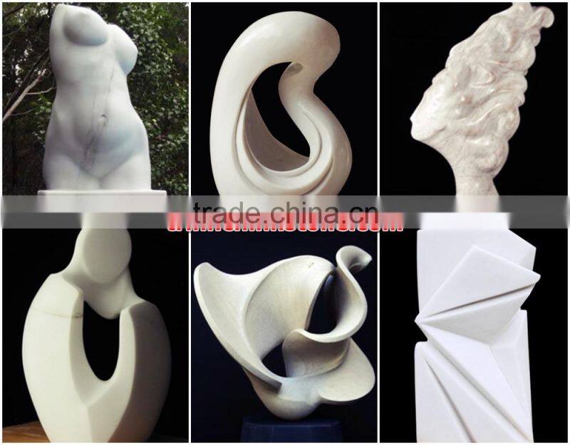 Marble Leg Nude Woman Statue White Marble Stone Hand Carved Sculpture for Garden