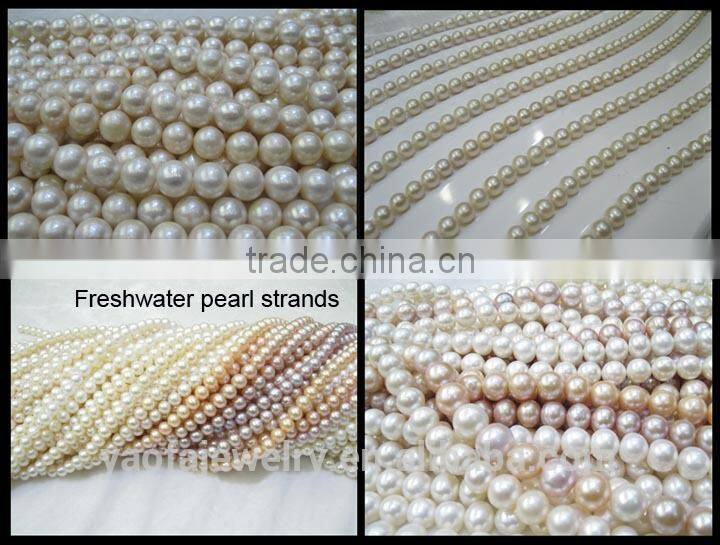 Hot Sale fashion decorative zhejiang beads strand freshwater pearl necklace in bulk