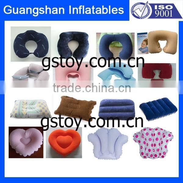 travel accessories velet cover durable inflatable luxury travell neck pillow