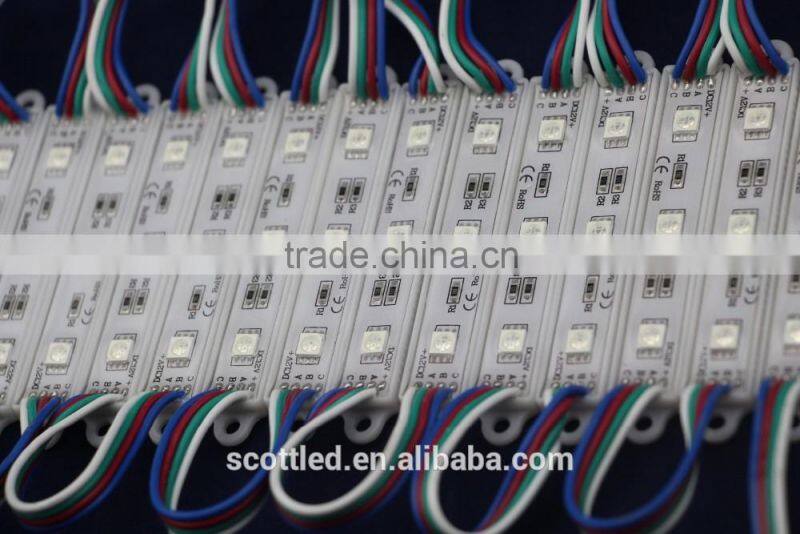 7512 epistar smd5050 type 3leds led module for advertising sign