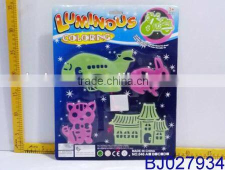 Fashion drawing toy glow in the dark painting model board