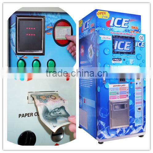 Full Automatic Bag Ice And Bulk Ice Vending Machine/ Outdoor Ice Vending Machine/ Coin And IC Card Operate Ice Vending Machine