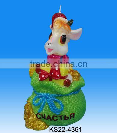 2015 new year Symbol decoration Chinese Zodiac sheep candle