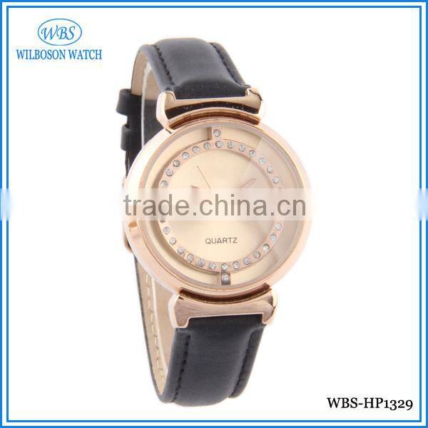 Stainless steel back miyota stone ladies watch company