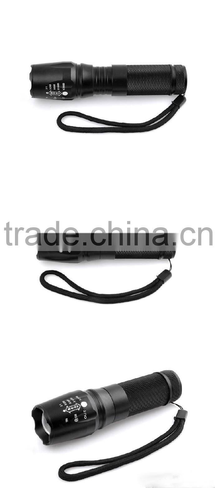 Wholesale price 5 mode T6 Led 18650 Rechargeable Aluminum Flashlight