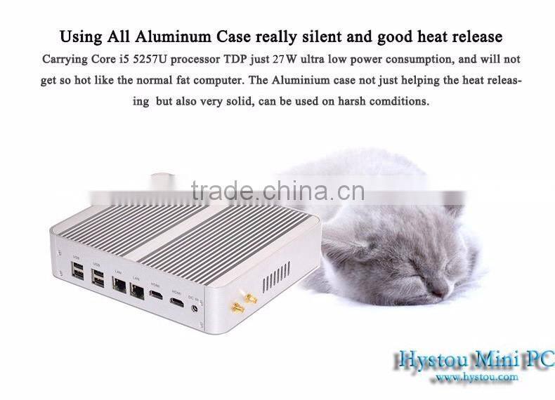 2016 Latest Fanless Mini PC 4GB RAM 64GB SSD Intel Core i3 4158u 2.0G Desktop Computer Windows 7