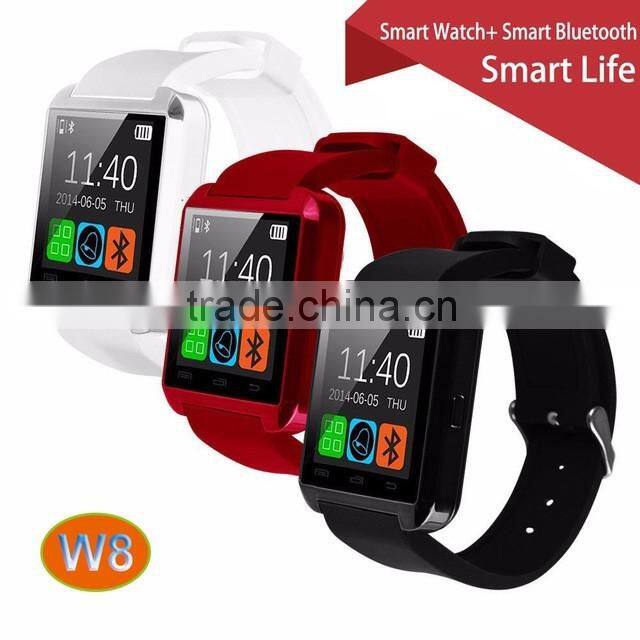 100% Original Gooweel W8 Bluetooth Smart Watch Sport for iPhone 4/4S/5/5S/6/6+ Samsung S4/Note/s6 HTC Android Phone Smartwatch