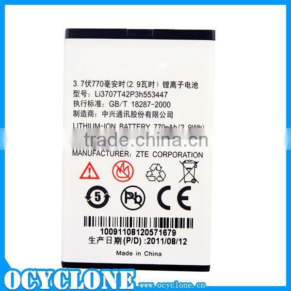 Li3707T42P3h553447 genuine battery For ZTE s300 S580 N600 N606 G79 N600 R516