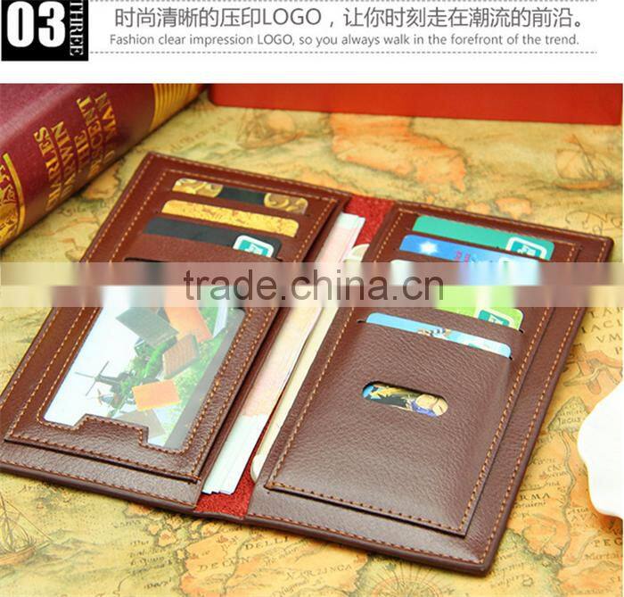 China direct male leather purse men long PU hand wallet