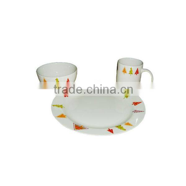Promotiom porcelain children breakfast dinner set