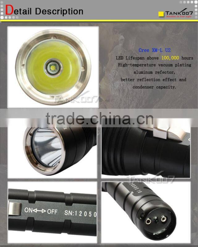 diving torch led CREE U2 under water 200m TANK007 D60