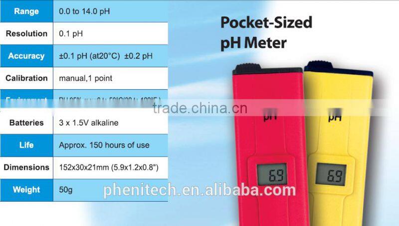 Professional pen-type digital water ph tds meter