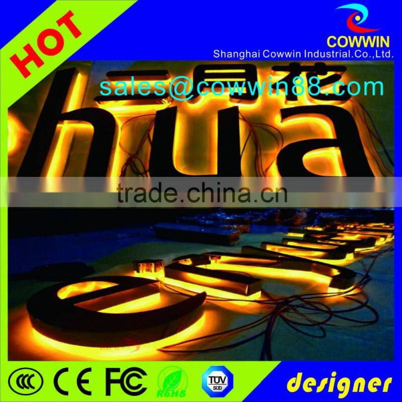 Custom acrylic backlit advertizing led channel letter sign/logo