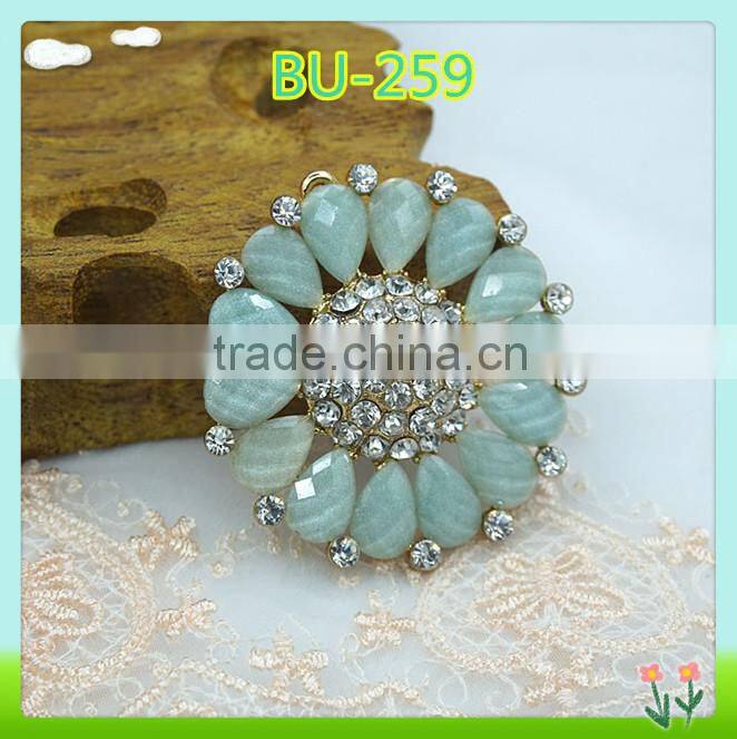 Wholesale unique large decorative rhinestone button