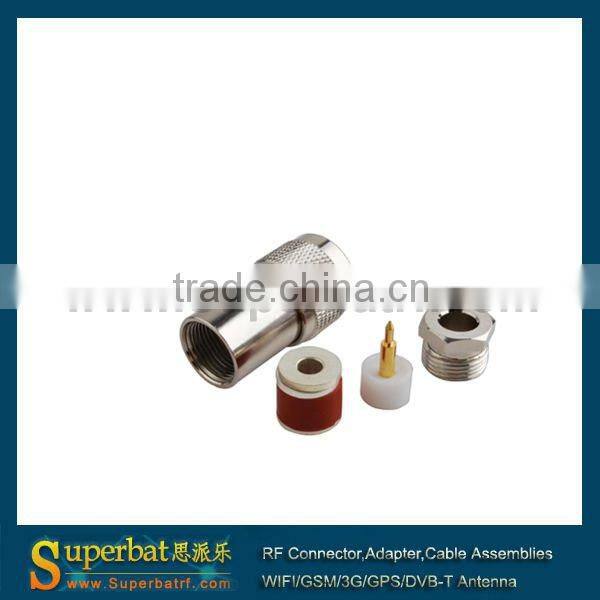 n rf connector male straight for LMR195 RG58 RG400
