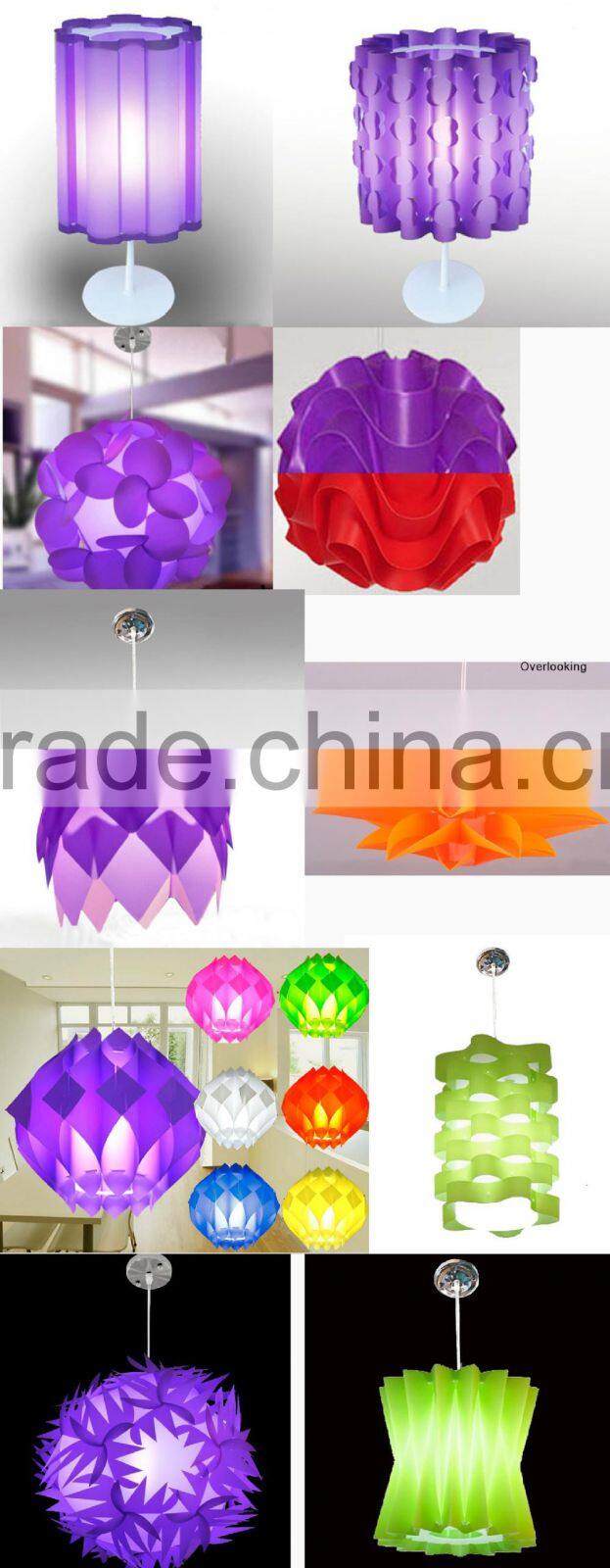 Modern lamp Direct factory sale plastic lamp IQ puzzle lamp