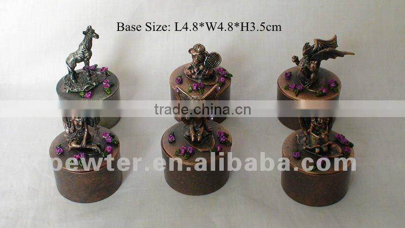 2013 metal fairy round jewel box
