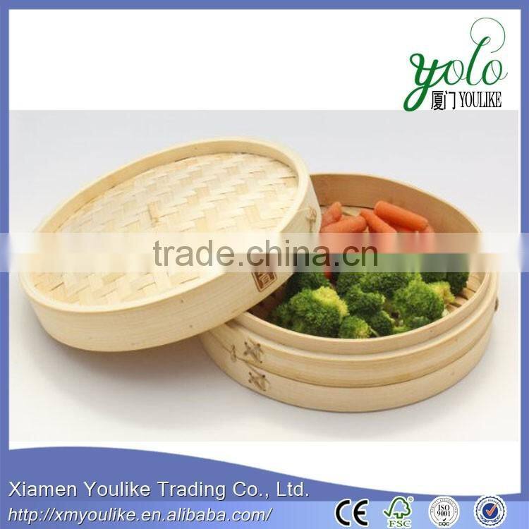 100% Natural Bamboo Steamer Basket