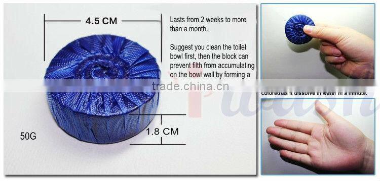 Continuous Fragrant Foam Rich Hotel Article Blue & Bleach Toilet Tablet For Toilets In Japan Without Any Causticity Or Toxicity