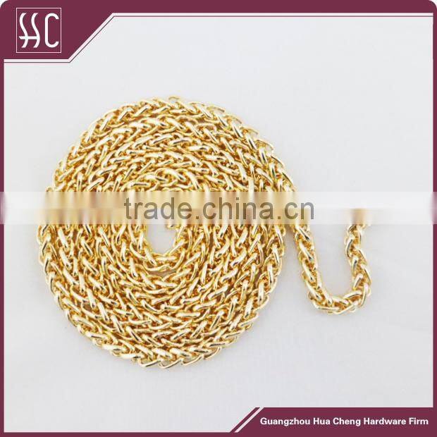 Classical Shiny gold handbag chain decorative metal chains for bag