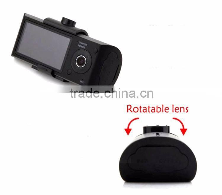 2.7 Inch LCD Wide Angle Dual Camera Car DVR dash cam Car Black Box X3000 With GPS Logger